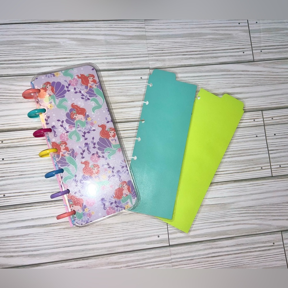 Happy planner skinny mini size weekly layout Disney Princess Ariel mermaid - Picture 2 of 12